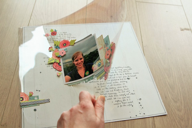 layers of a story: creating an interactive page // scrapbook page by Kirsty Smith