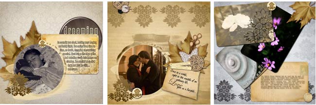 digital scrapbook pages