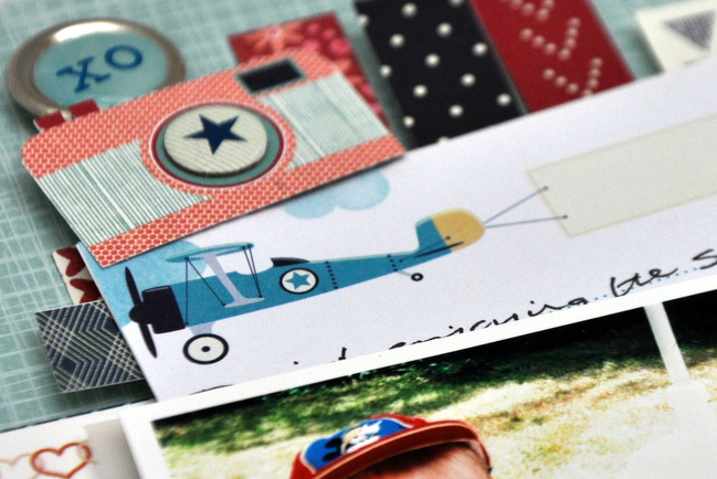 weekly challenge:  Scrapbook using just a third of the page // scrapbook page by Sheena Rowlands