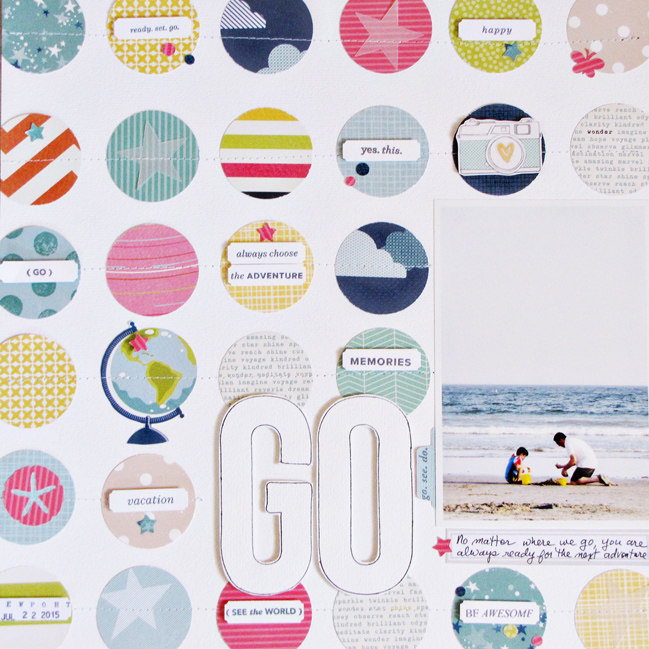 can you scrapbook with just paper? // scrapbook page by Wendy Goodman
