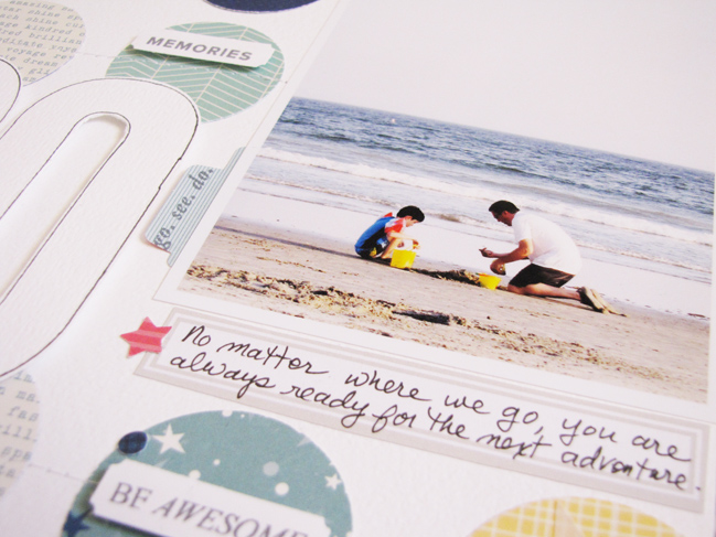 can you scrapbook with just paper? // scrapbook page by Wendy Goodman