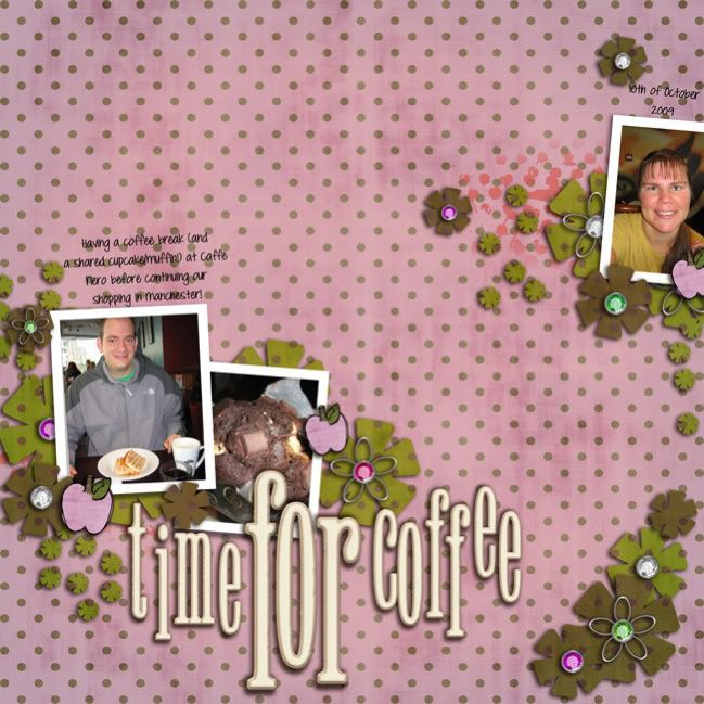 digital scrapbook page
