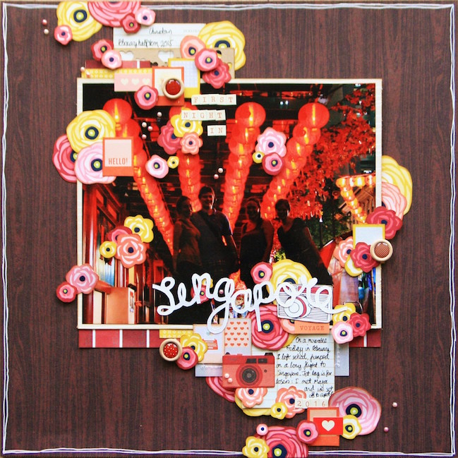 weekly challenge: take inspiration from an autumnal page // scrapbook page by Kirsty Smith