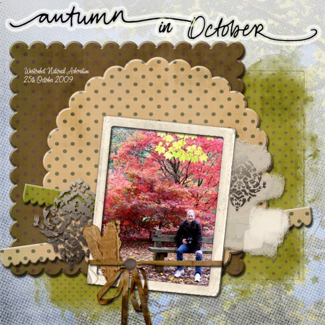 digital scrapbook page