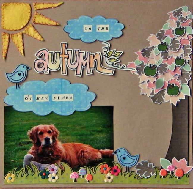 hybrid scrapbook page