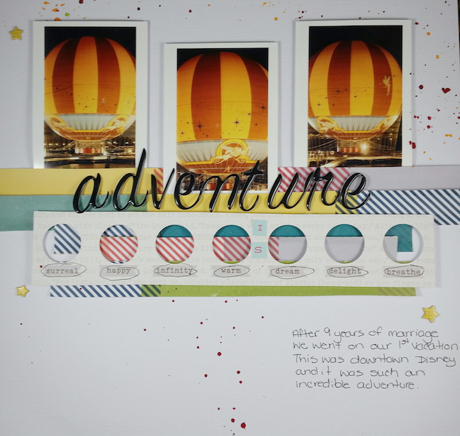 weekly challenge: take inspiration from an autumnal page // scrapbook page by Tiffani  Nelson
