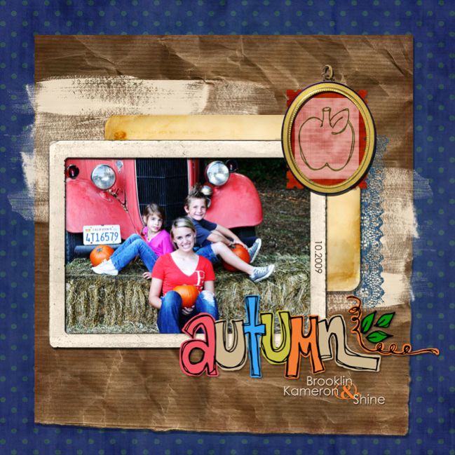 digital scrapbook page