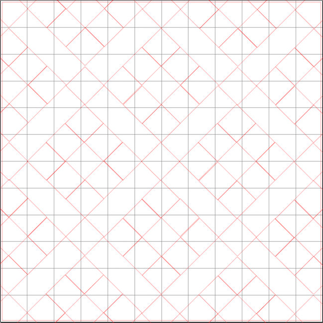 quilted composition with diagonal lines // scrapbook page by Heather Leopard