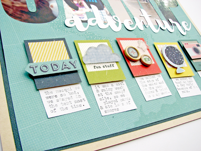 Scrapbook with a BIG Title // scrapbook page by Nicole Nowosad