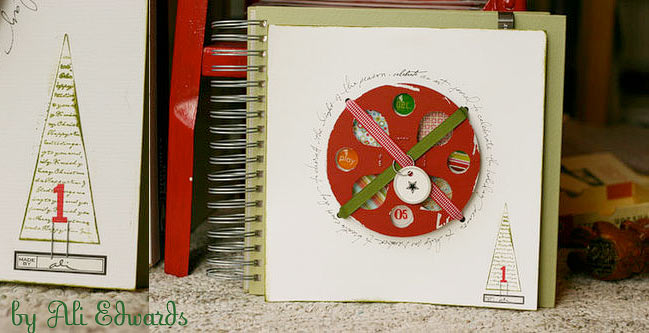 christmas art journal by Ali