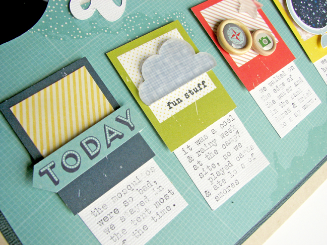 Scrapbook with a BIG Title // scrapbook page by Nicole Nowosad