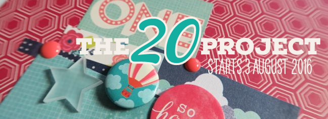 The 20 Project: online scrapbooking class from Shimelle Laine