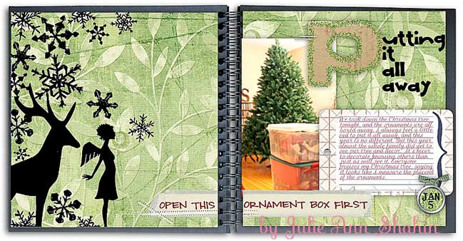 digital christmas scrapbook by Julie Ann