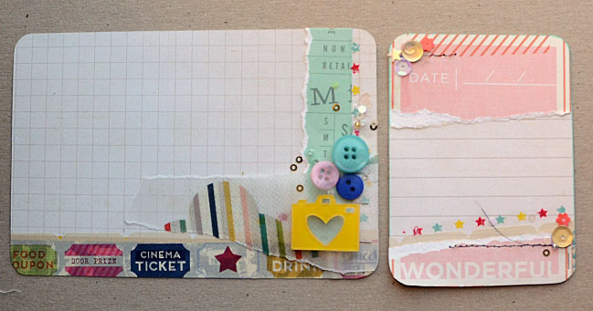 weekly challenge: use lots and lots of layers // scrapbook page by May Flaum