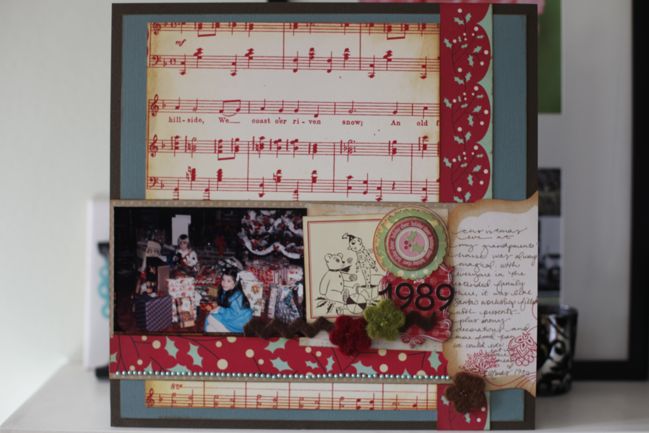 christmas scrapbook page