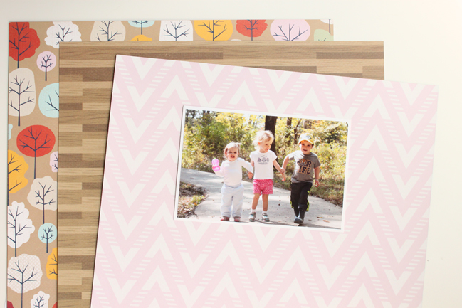 Scrapbook a nature walk with Go Now Go // scrapbook page by Meghann Andrew