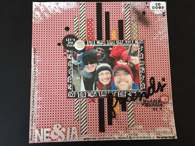weekly challenge: challenge title here // scrapbook page by Jeanna Cata