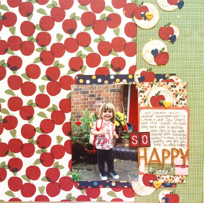 Back to School scrapbook ideas // scrapbook page by Shimelle Laine