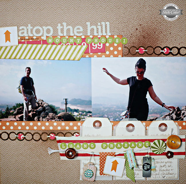 Weekly Challenge :: Take Inspiration from a Travel Scrapbook Page // scrapbook page by Shimelle Laine