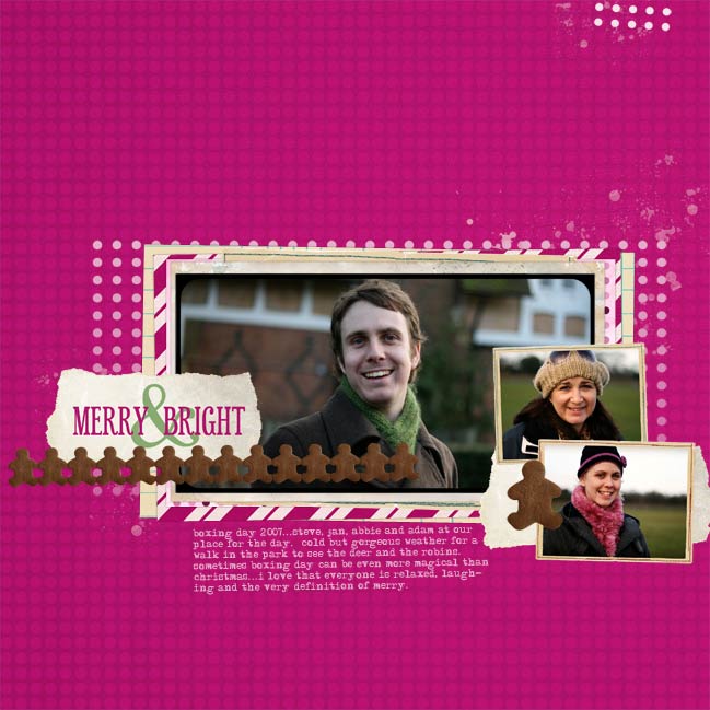 digital scrapbook page