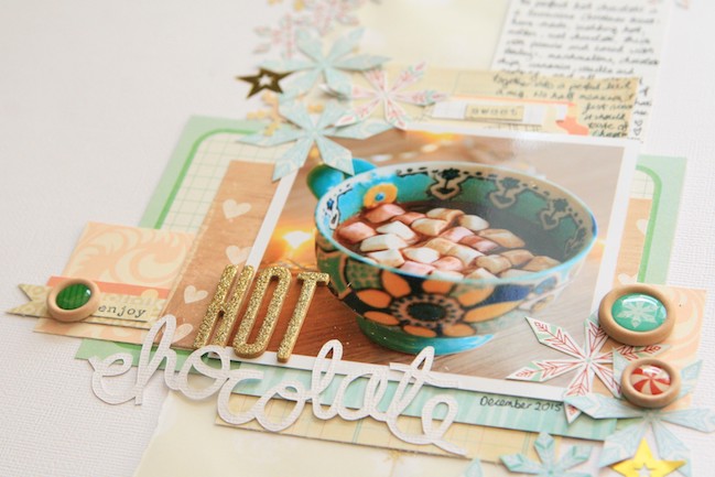 scrapbooking coffee // scrapbook page by Kirsty Smith