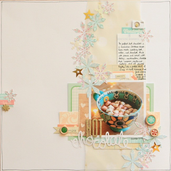 scrapbooking coffee  // scrapbook page by Kirsty Smith