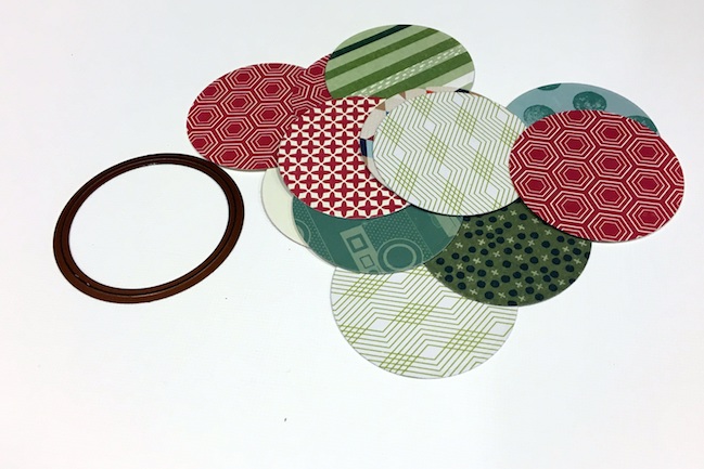 Folding Circle Punches // scrapbook page by Sheena Rowlands