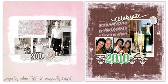 digital scrapbook pages