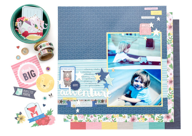 Little By Little scrapbooking collection by Shimelle for American Crafts