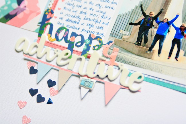 Getting started with Little by Little // scrapbook page by Kirsty Smith