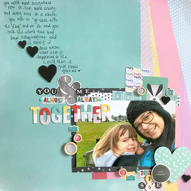 Scrapbooking with B-Sides // Scrapbook Page by Shimelle Laine