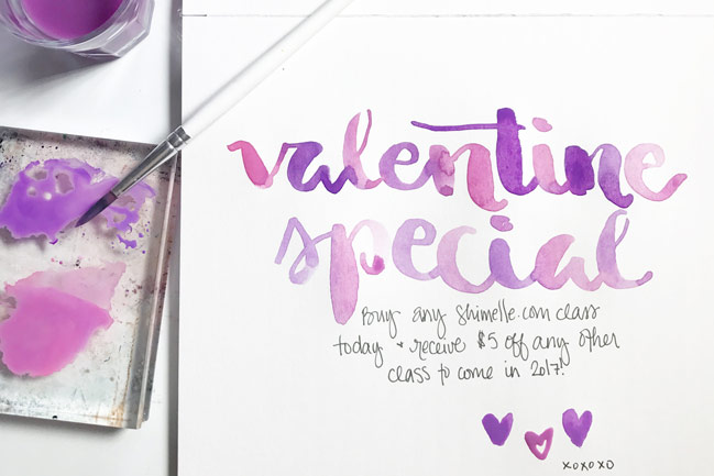 Valentine's Day Special on Online Classes from Shimelle Laine