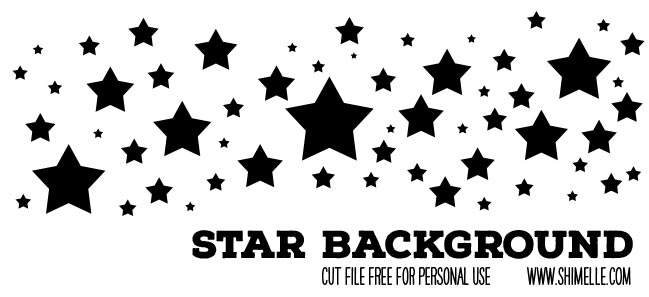 Star background cut file - free for personal use