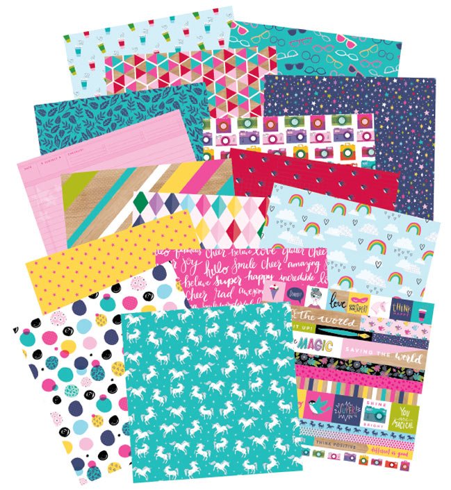 Glitter Girl from Shimelle and American Crafts :: Patterned Papers