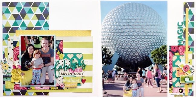 Epcot scrapbook page by Shimelle Laine