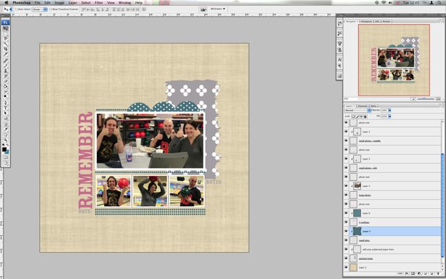 digital scrapbooking template tutorial