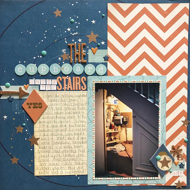 scrapbook page by Shimelle Laine - live process video in post