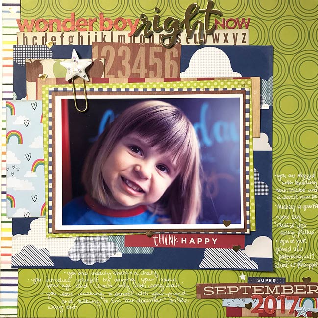 scrapbook page by Shimelle Laine - live process video in post