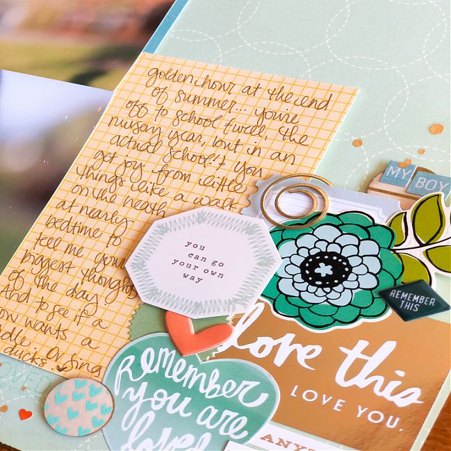 Behind the Scenes scrapbooking class from Shimelle Laine