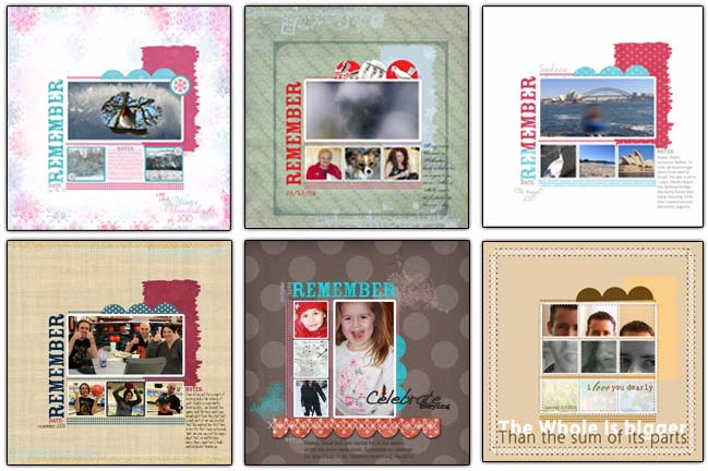 digital scrapbooking pages