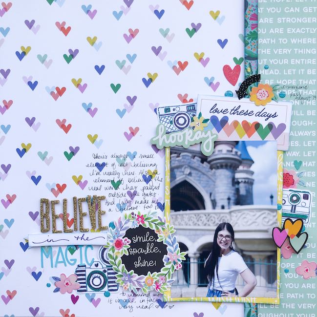 scrapbook page by Shimelle - Best of Both Worlds August 2020