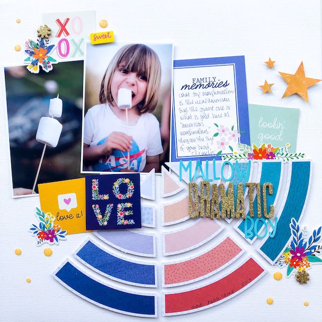 Camping Scrapbook Page with video by Shimelle