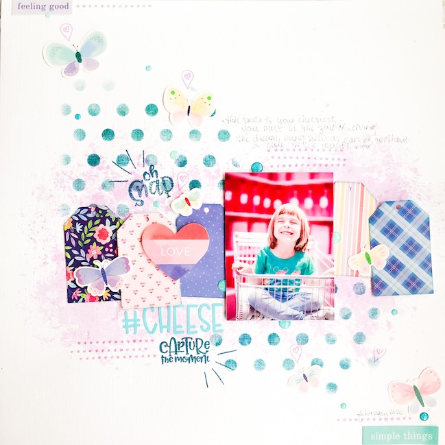 Scrapbook page by Shimelle with Best of Both Worlds kit - August 2020