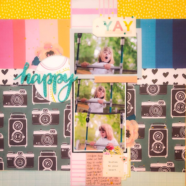 scrapbook page by Shimelle - Best of Both Worlds Scrapbooking Kit - January 2021