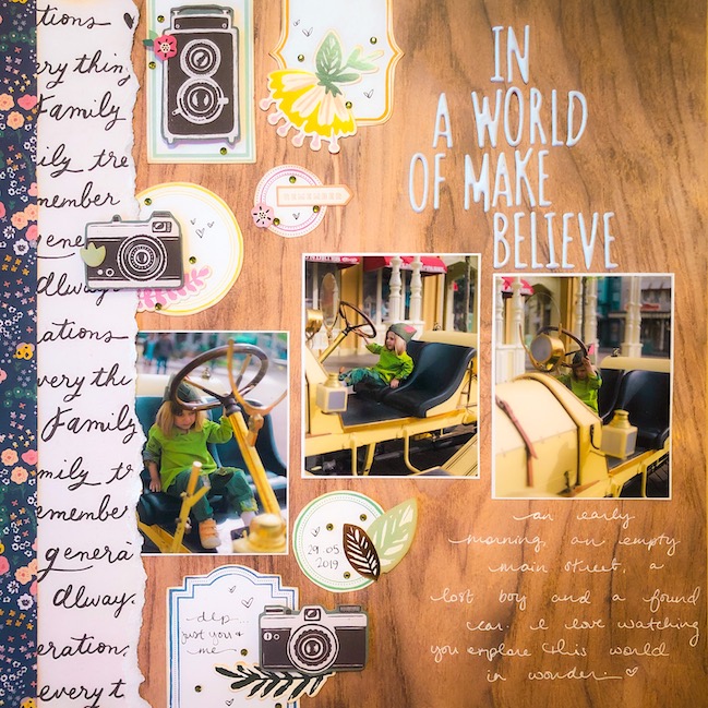 scrapbook page by Shimelle - Best of Both Worlds Scrapbooking Kit - January 2021