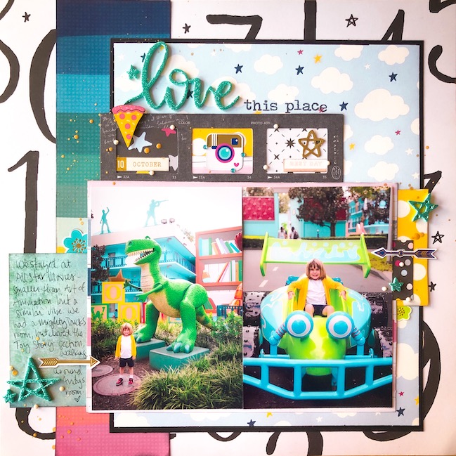 scrapbook page by Shimelle - Best of Both Worlds Scrapbooking Kit - January 2021