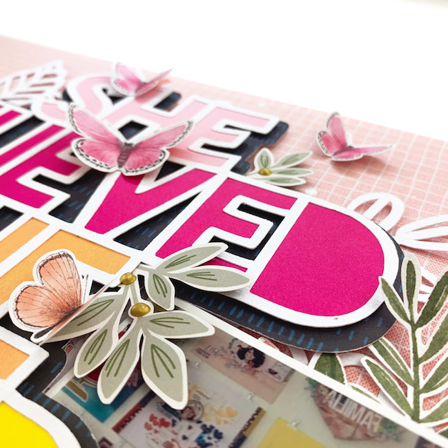 Scrapbooking with a Title Cut File by Andrea Lake @ shimelle.com