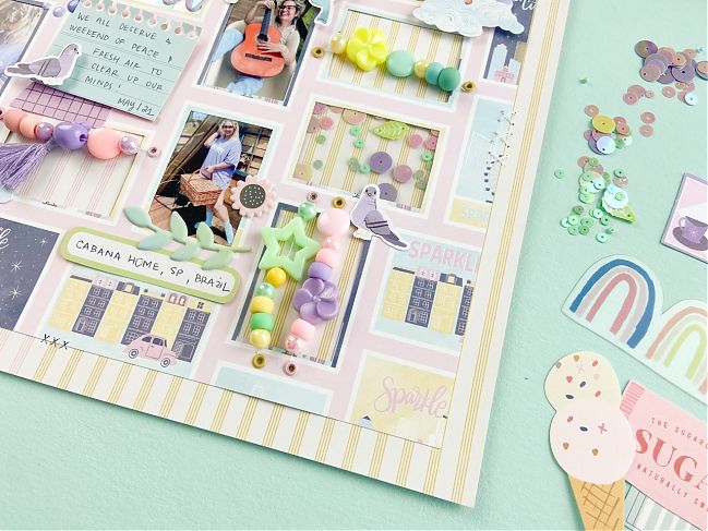 Mixing Scrapbooking Collections with Aline Martins @ shimelle.com