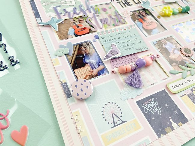 Mixing Scrapbooking Collections with Aline Martins @ shimelle.com