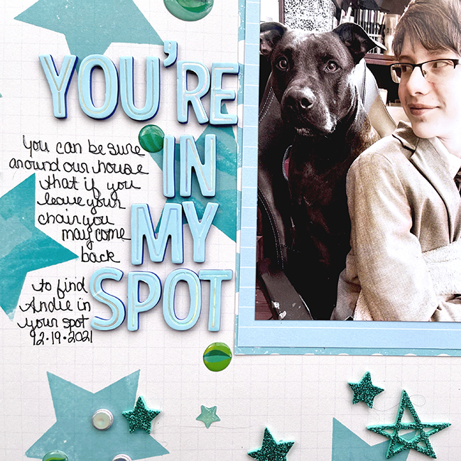 Scrapbook stamping with Sara Scraps @ shimelle.com